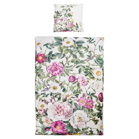 Rose Flower Garden økologisk bomull dynetrekk 220cm med pynteputetrekk
