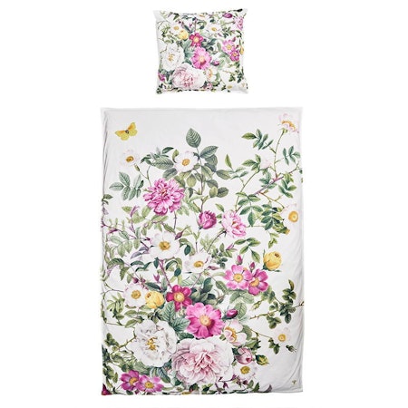 Rose Flower Garden økologisk bomull dynetrekk 220cm med pynteputetrekk