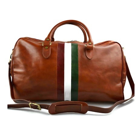 Enzo mørkebrun Italiensk skinnbag, håndlaget i Firenze