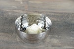 Hamret skål av metall, 9 eller 12 cm
