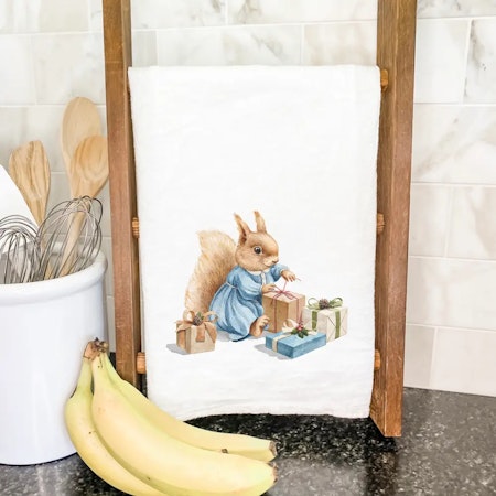 Kaninbursdag, kjøkkenhåndkle 68x68 cm