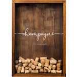 The Corkbox, Champagne kork-ramme i valnøttfarge
