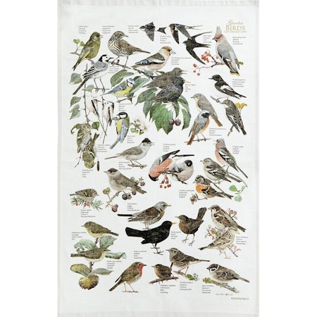 Hagens fugler kjøkkenhåndkle 70x48cm