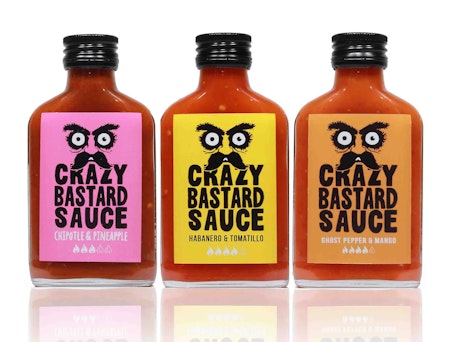 Crazy bastard hot chilisaus 3-pack