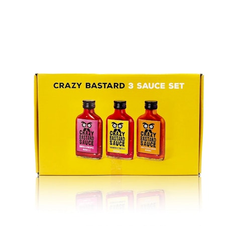 Crazy bastard hot chilisaus 3-pack