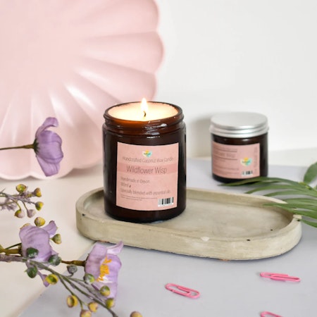 Duftlys Ville blomster, naturlig kokosvoks 60ml