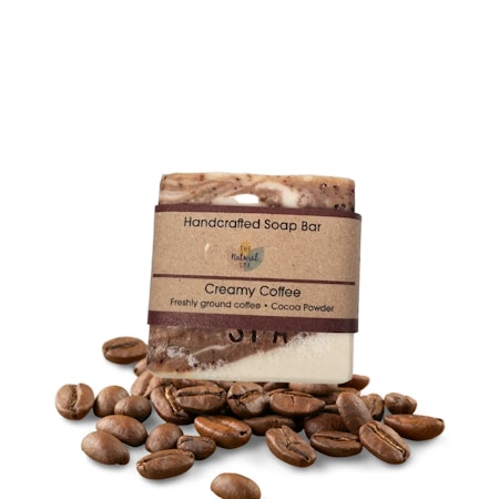 Creamy Coffee Såpebar 100g, naturlig peeling