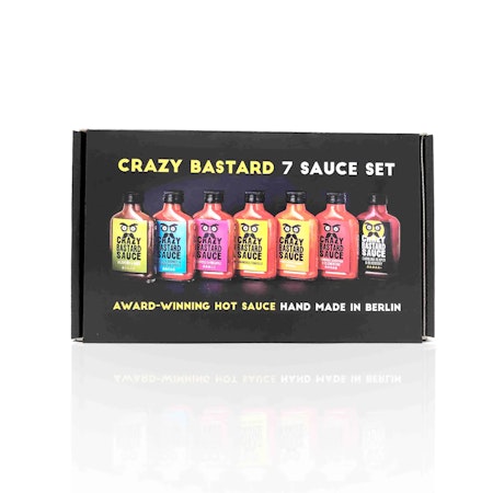 Crazy bastard chilisaus Gavepakke 7-pack