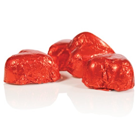 Sjokoladehjerter med nougat 10pk