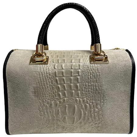 Italiensk beige skinnveske Kesia, håndlaget i Firenze