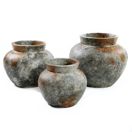 Krukke Funky Antique S håndlaget terracotta 19x25cm