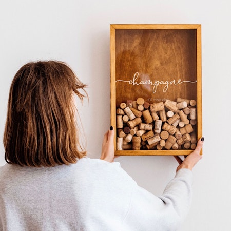 The Corkbox, Champagne s`il vouz plait kork-ramme i rustikk farge