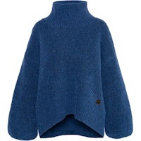 Hést FAM navy kort genser