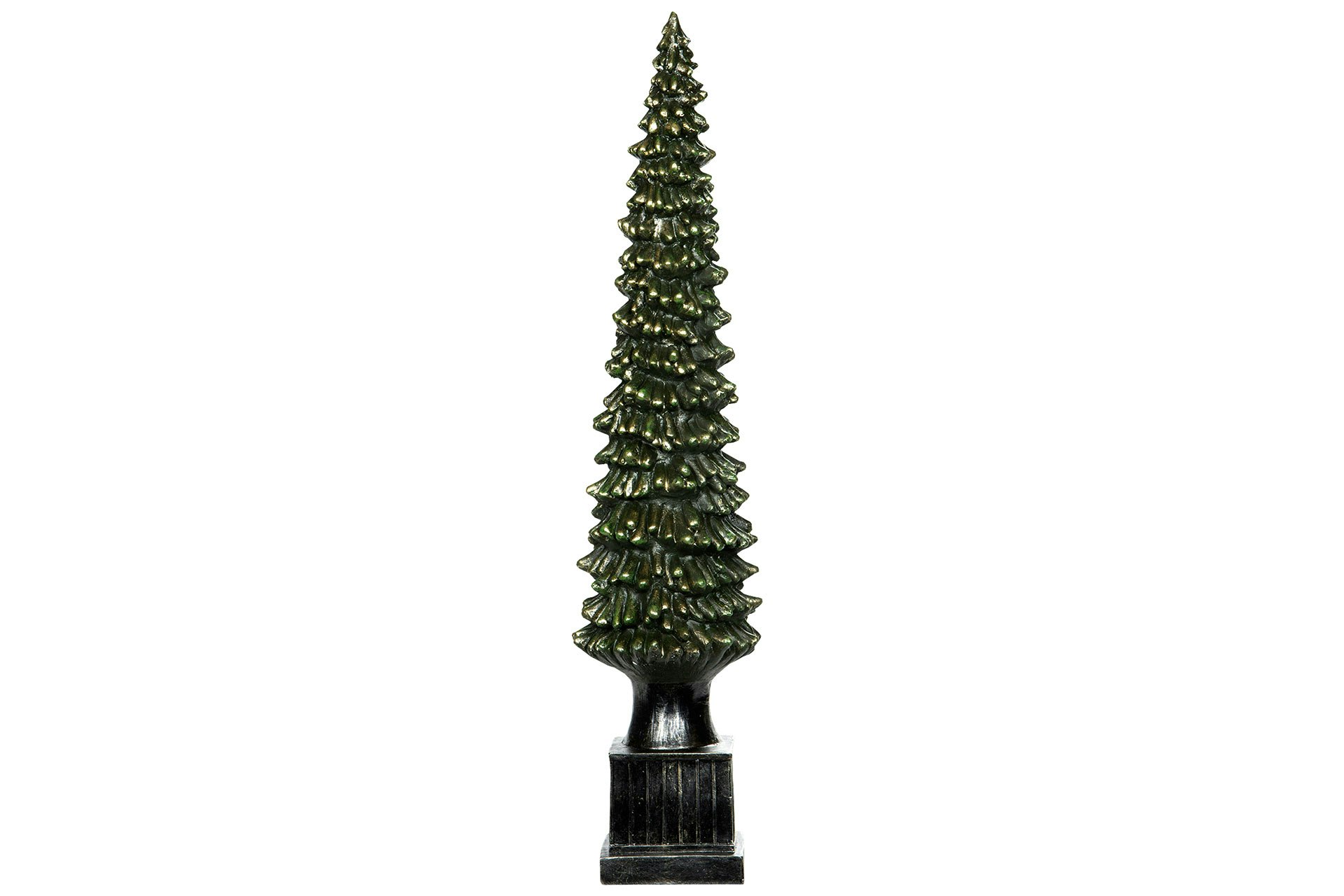Gran Lyx Mörkgrön/Svart Poly 70cm