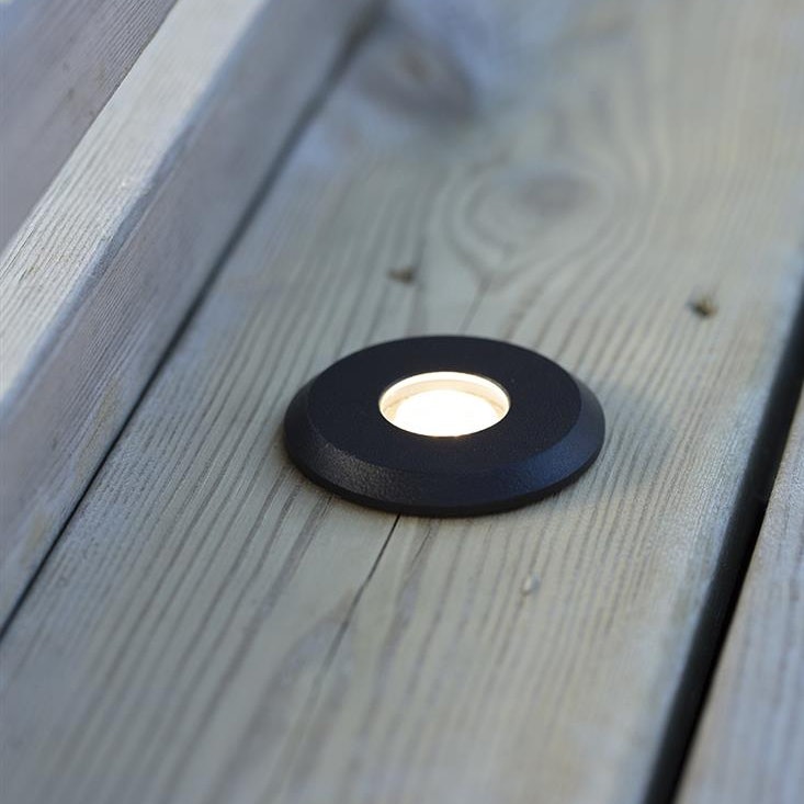 Markslöjd Garden 24 Decklight 0,8W 60mm Svart