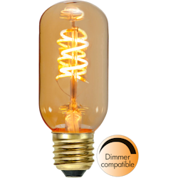 LED-Lampa E27 T45 Decoled Spiral Amber 90lm 354-45-1