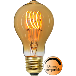 LED-Lampa E27 TA60 Decoled Spiral Amber 80lm 354-44-1
