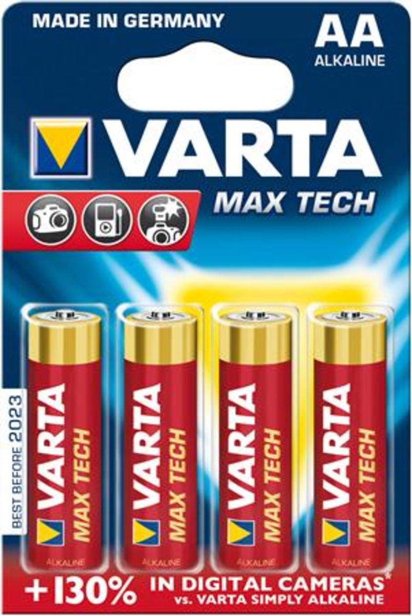 Varta AA Batteri Max Tech LR06 4st