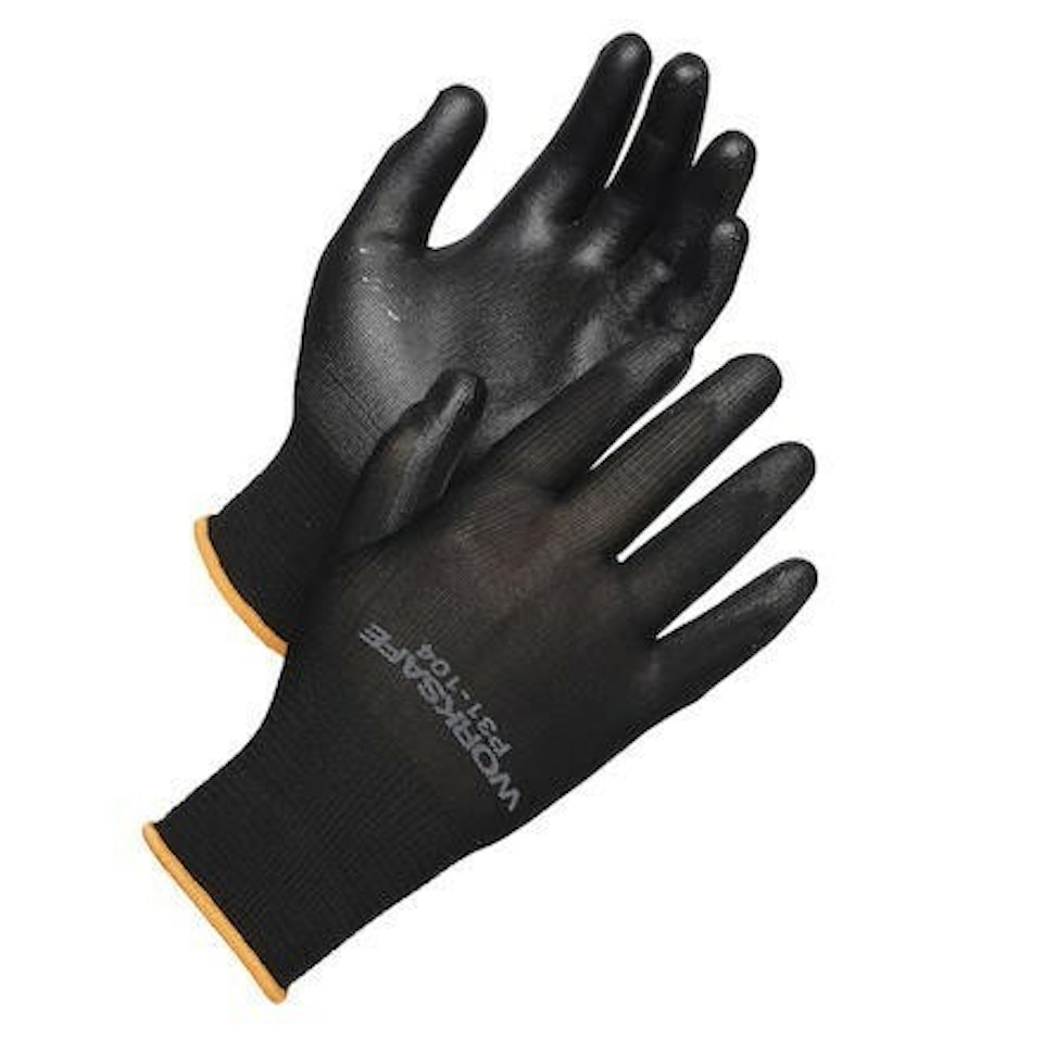 PU-belagd polyesterhandske Worksafe