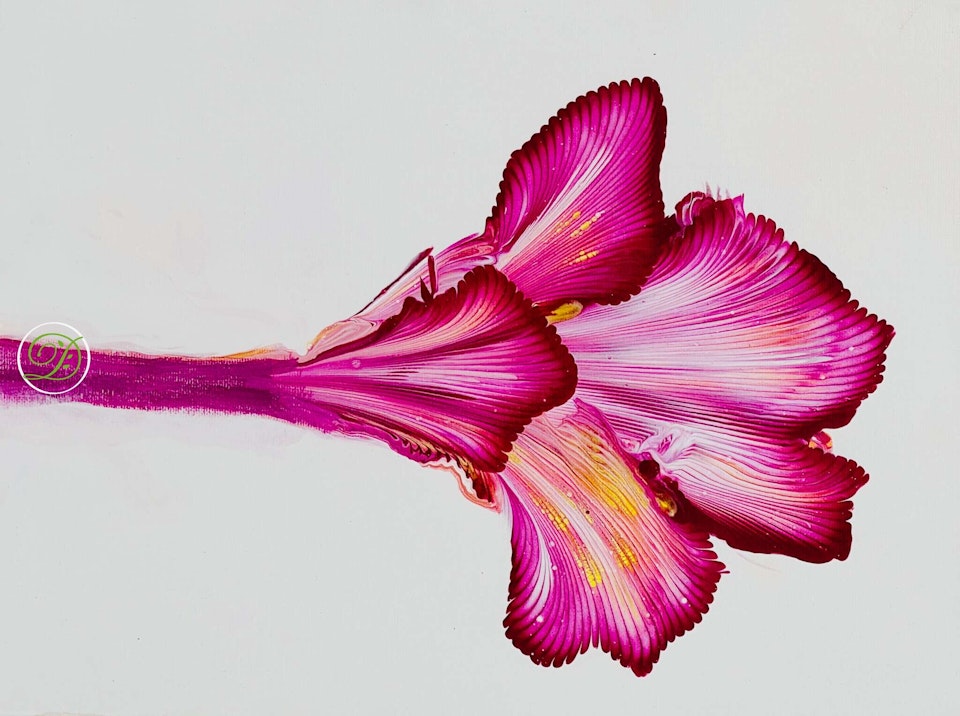 Pouringtavlan Flower