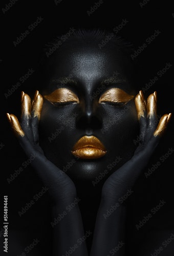 Woman: Black & Gold 120cm*180cm
