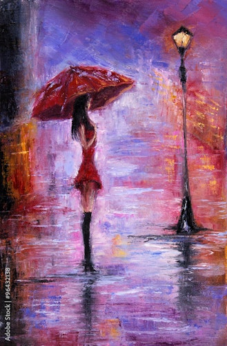 Dam med Paraply 120cm*180cm