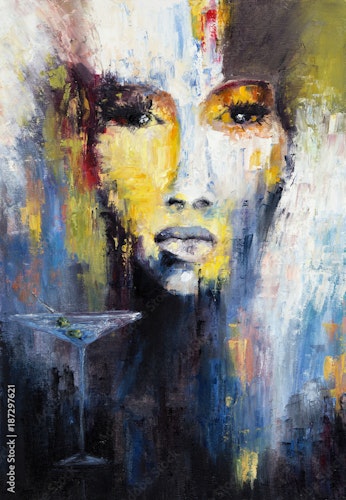 Abstrakt ansikte 3: 120cm*180cm