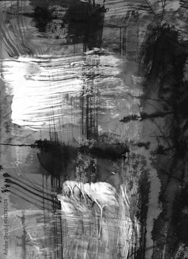 Abstrakt Svart&Vit 3: 120cm*120cm
