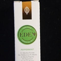 En förpackning med eterisk olja Peppermint/pepparmyntadoft 10 ml.