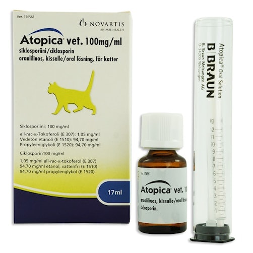 Atopica vet. 100 mg/ml 17 milliliter Oral lösning