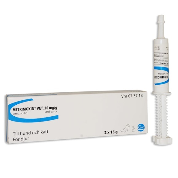 Vetrimoxin vet. 20 mg/g 2 x 15 gram Oral pasta