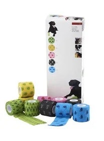 Fun-Flex elastisk binda 5 cm x 4,5 m, storpack 10 st
