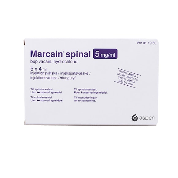Marcain® spinal 5 mg/ml 5x4 ml