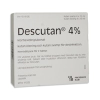 Descutan kutan lösning och medicinerad svamp 4 % 4 x 15 ml