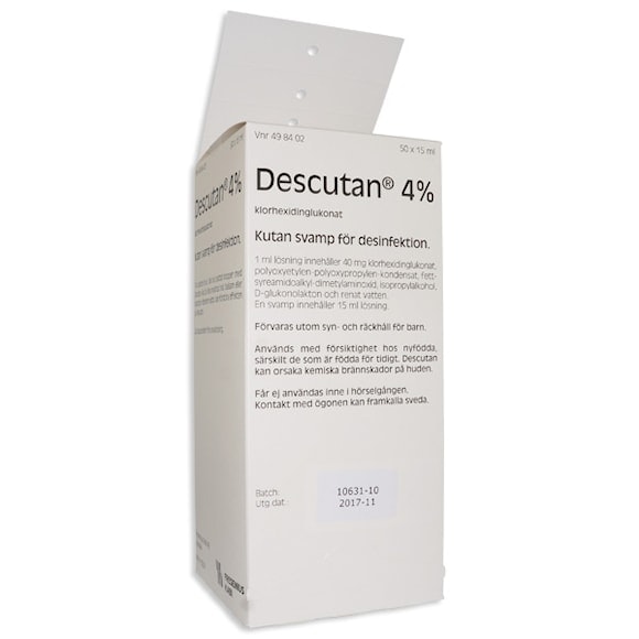 Descutan 4 % 50 x 15 milliliter Kutan svamp
