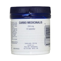 Carbo medicinalis 250 mg 75 tabletter