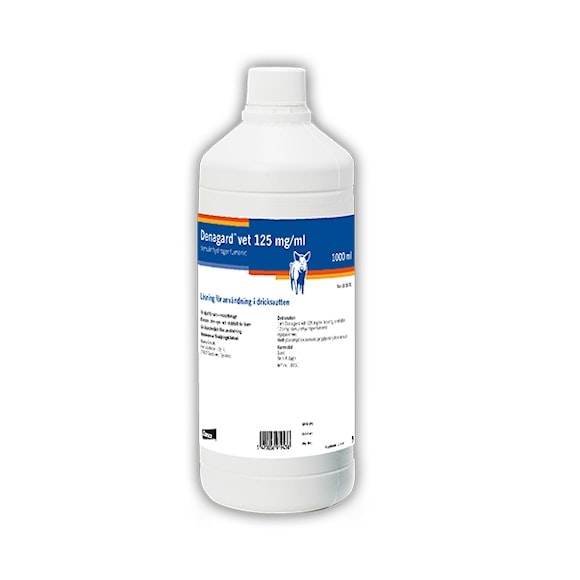 Denagard vet., lösning för användning i dricksvatten 125 mg/ml, 1000 milliliter
