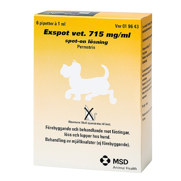 Exspot® vet. spot-on, lösning 715 mg/ml 6 x 1 ml