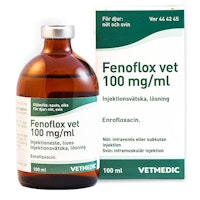 Fenoflox vet, inj-vätska, lösning 100 mg/ml, 100 milliliter