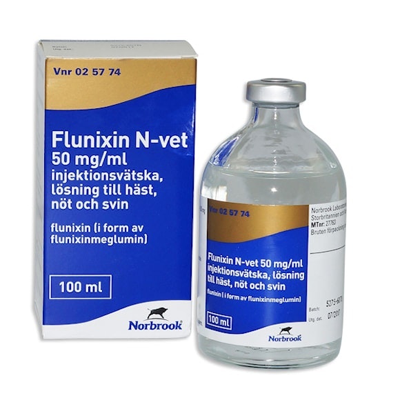 Flunixin N-vet, inj-vätska, lösning 50 mg/ml, 100 milliliter