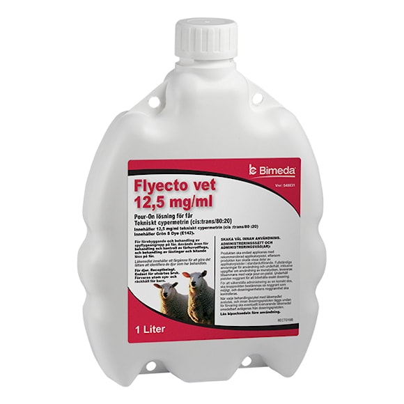 Flyecto vet 12,5 mg/ml pour-on, lösning 1 liter