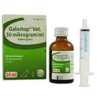 Galastop vet, orala droppar, lösning 50 mikrogram/ml, 24 milliliter