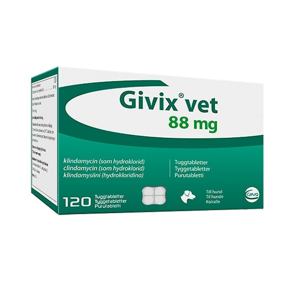 Givix vet. 88 mg Tuggtablett 12 x 10 st