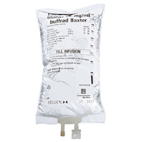 Glucos Baxter 25 mg/ml buffrad, inf-vätska, lösning, 10 x 1000 milliliter