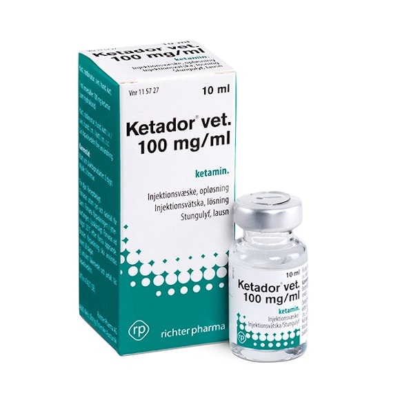 Ketador vet., inj-vätska, lösning 100 mg/ml, 10 milliliter