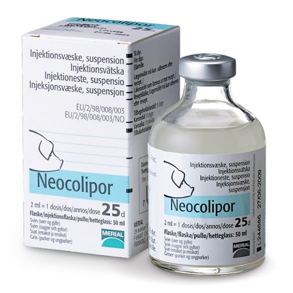 Neocolipor vet., inj-vätska, suspension, 50 milliliter