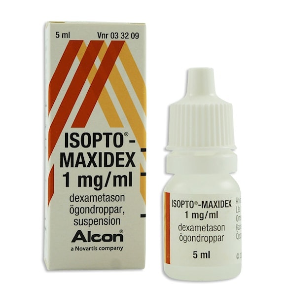 Isopto-Maxidex, ögondroppar, suspension 1 mg/ml Novartis Sverige AB, 5 milliliter