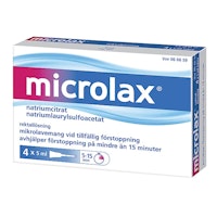 Microlax, rektallösning, 4 x 5 milliliter