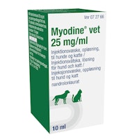 Myodine vet., inj-vätska, lösning 25 mg/ml, 10 milliliter