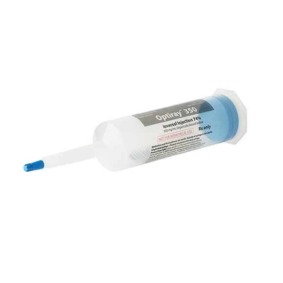 Optiray, inj-/inf-vätska, lösning 350 mg I/ml, 20 x 100 milliliter